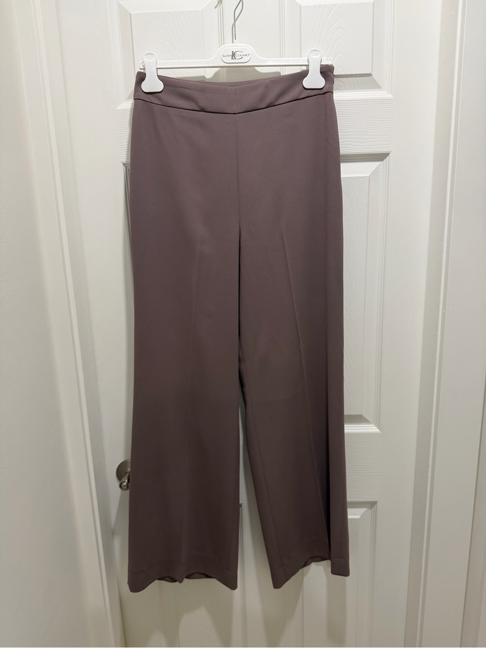 Babaton Wide-Leg Pants in Mauve Taupe